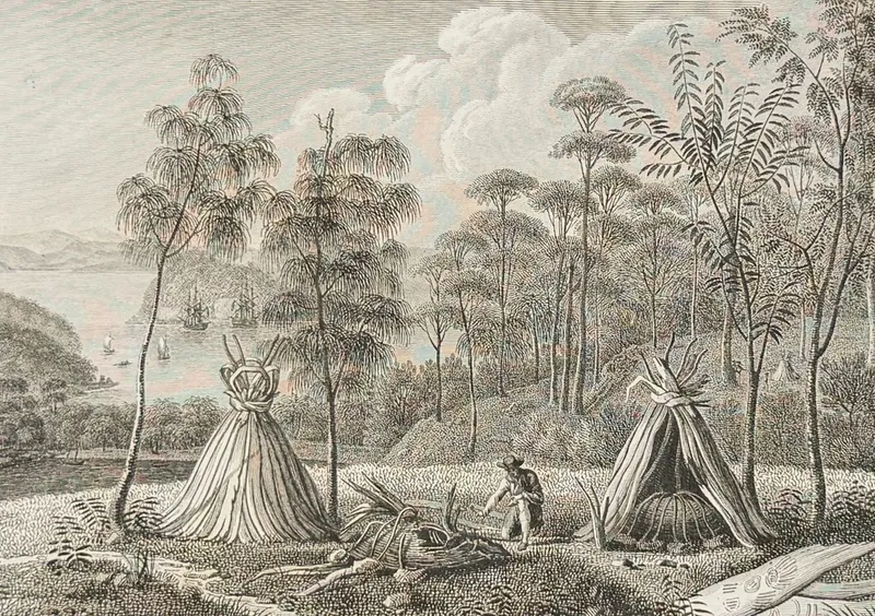 Peron & Freycinet - Native Australian or Aborigine Tombs or Graves from auction in Franklin, Tennessee