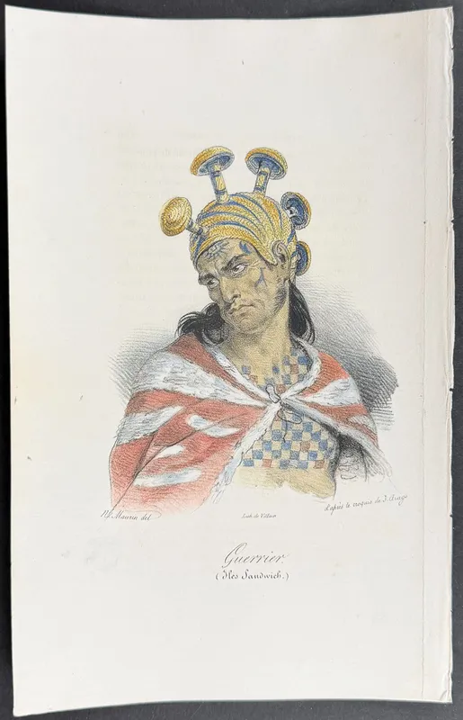 Arago, Hawaii - Warrior (Sandwich Islands) [Guerrier (Iles Sandwich] from auction in Franklin, Tennessee