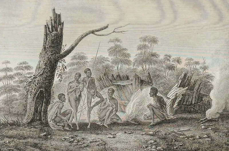 Peron & Freycinet - Native Australian or Aborigine Habitat [Australia, New Holland] from auction in Franklin, Tennessee