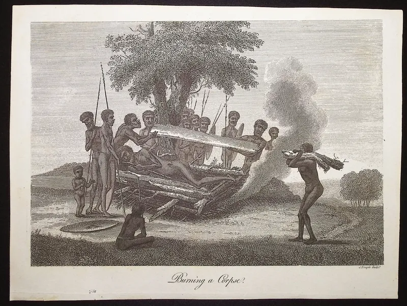 Collins - Australia (New Holland): Burning a Corpse from auction in Franklin, Tennessee