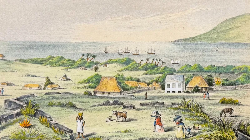 Perkins, Hawaii - Rear View of Lahaina from auction in Franklin, Tennessee