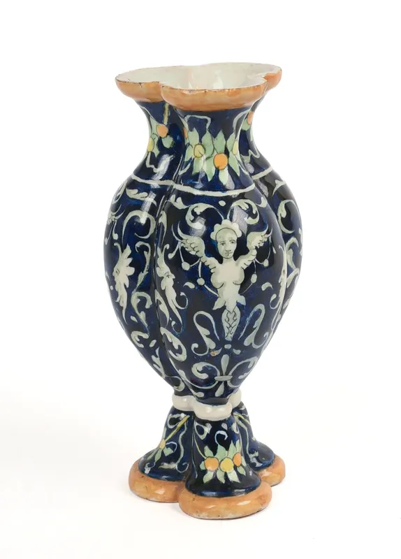 Italian Majolica Vase. from auction in Freeport, Maine