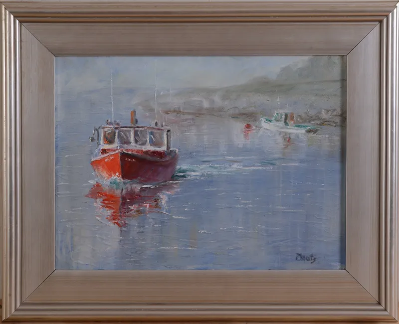 DAVID PERRY FOUTS. LOBSTER BOAT. from auction in Freeport, Maine