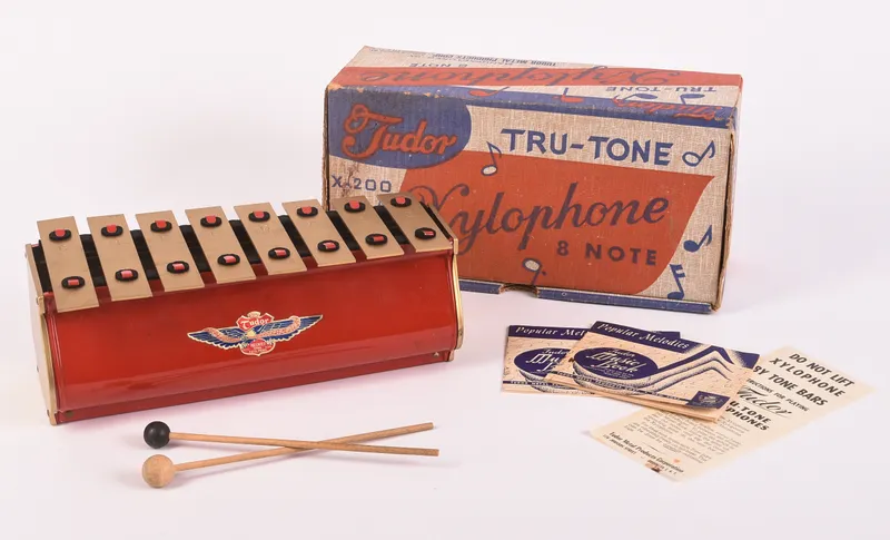 Vintage Tudor Tru-Tone Xylophone. from auction in Freeport, Maine