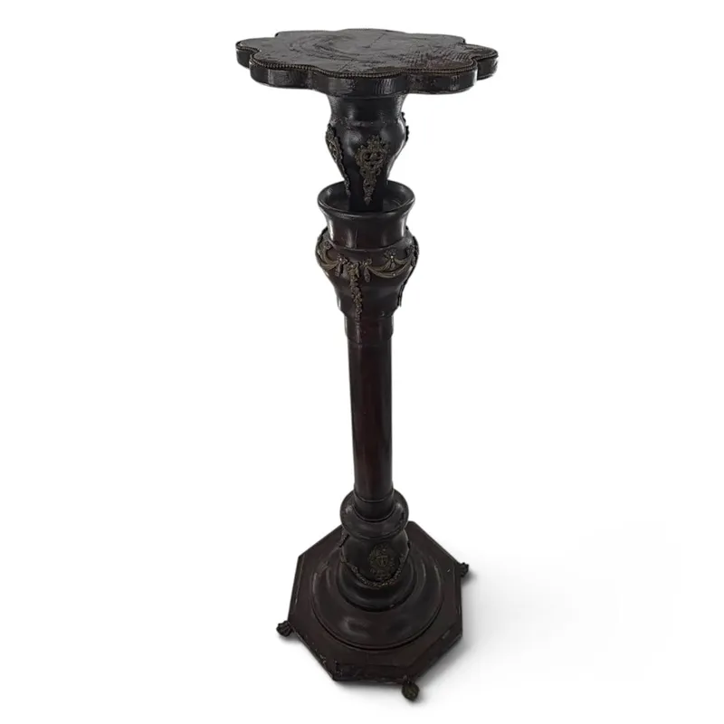 Continental Brass-Mounted Empire Pedestal from auction in Aberdeen, Mississippi