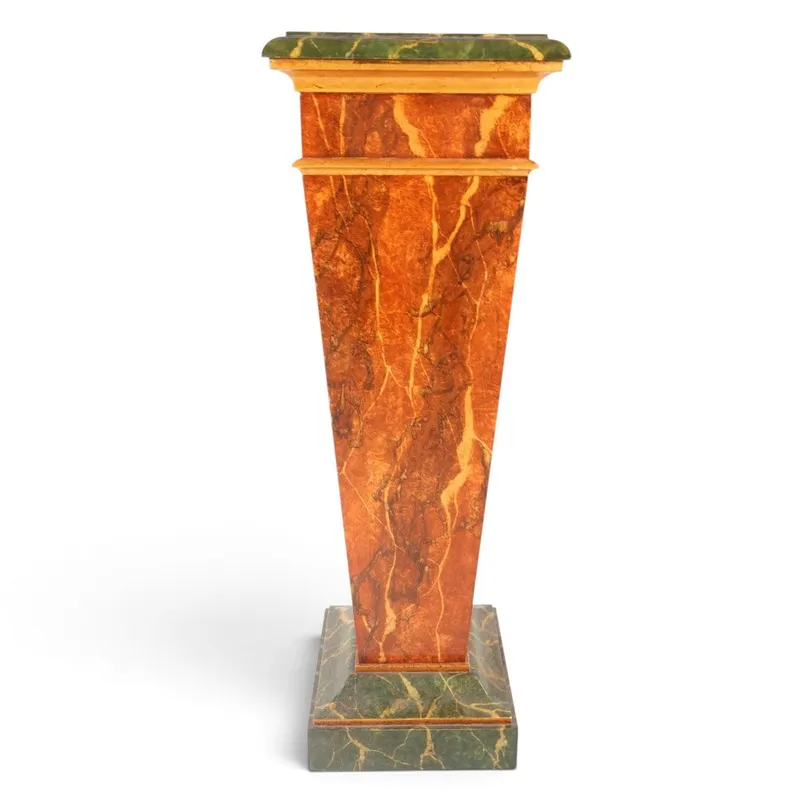 Neoclassical Faux-Marble Painted Pedestal from auction in Aberdeen, Mississippi