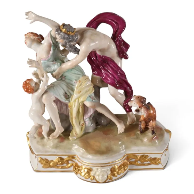 Sitzendorf Pluto and Proserpina Figural Group from auction in Aberdeen, Mississippi