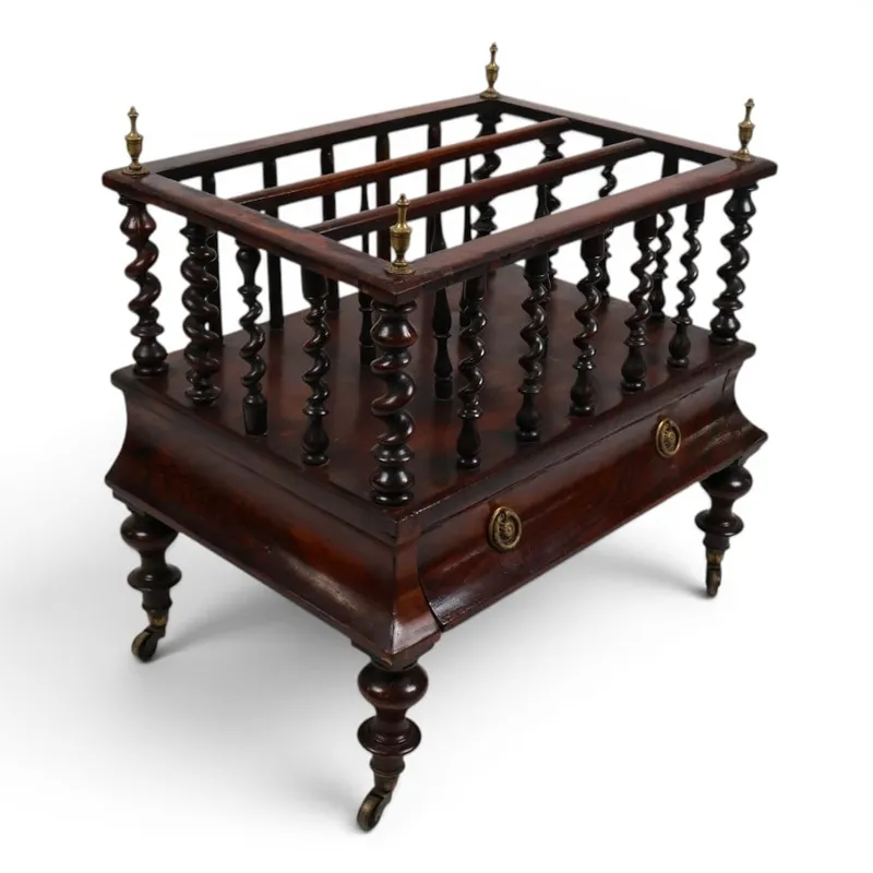 English Regency Rosewood Canterbury from auction in Aberdeen, Mississippi