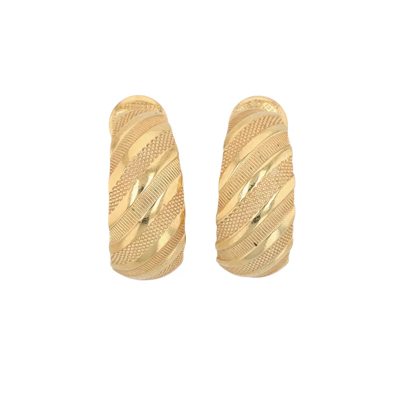 Napier Gold Tone Hoop Earrings from auction in Ravenna, Ohio