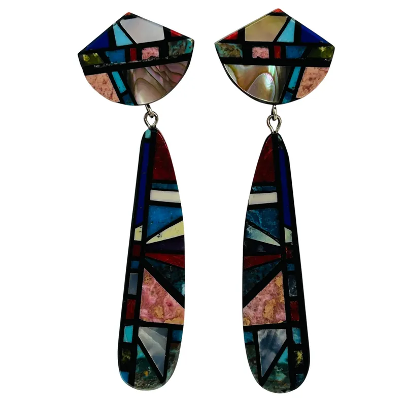Chris Nieto Multi-Stone Earrings from auction in Ravenna, Ohio