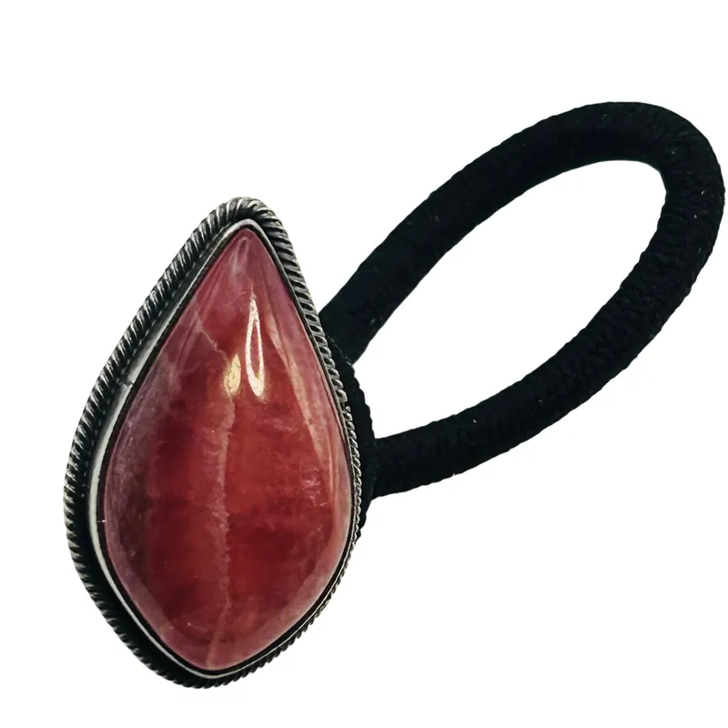Scott Skeets Navajo Sterling Spiny Oyster Hair Tie from auction in Ravenna, Ohio
