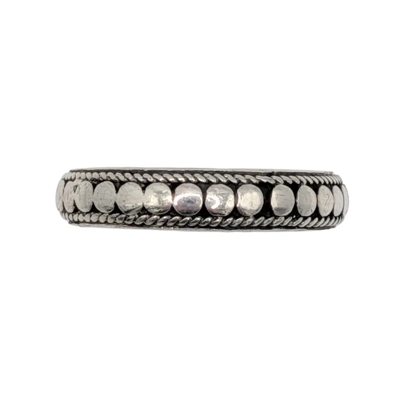 Sterling Silver Coin Dot Ring Size 10 from auction in Ravenna, Ohio