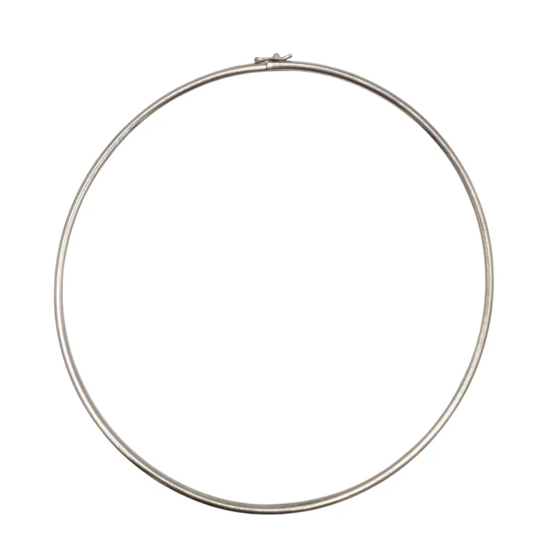 Sterling Silver Hollow Tube Collar Necklace from auction in Ravenna, Ohio