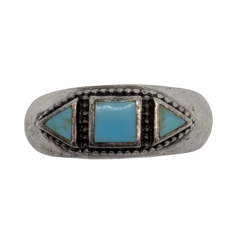 Sterling Silver Turquoise Ring Sz. 6 from auction in Ravenna, Ohio