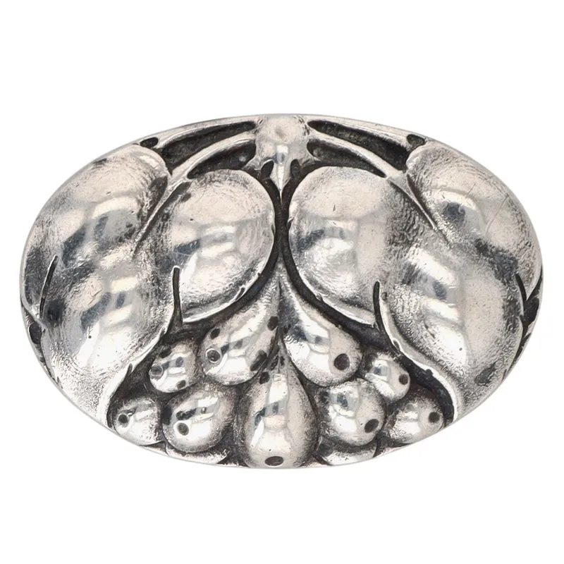 Danske Kunst Smerte 800 Silver Floral Berry Brooch from auction in Ravenna, Ohio