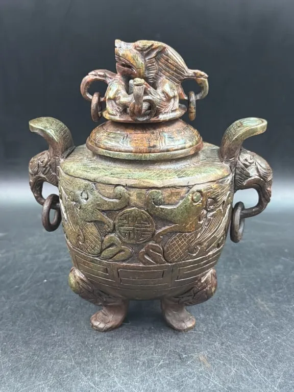 Beautifully Carved Jade or Jadite from auction in Orange Cit y, Florida