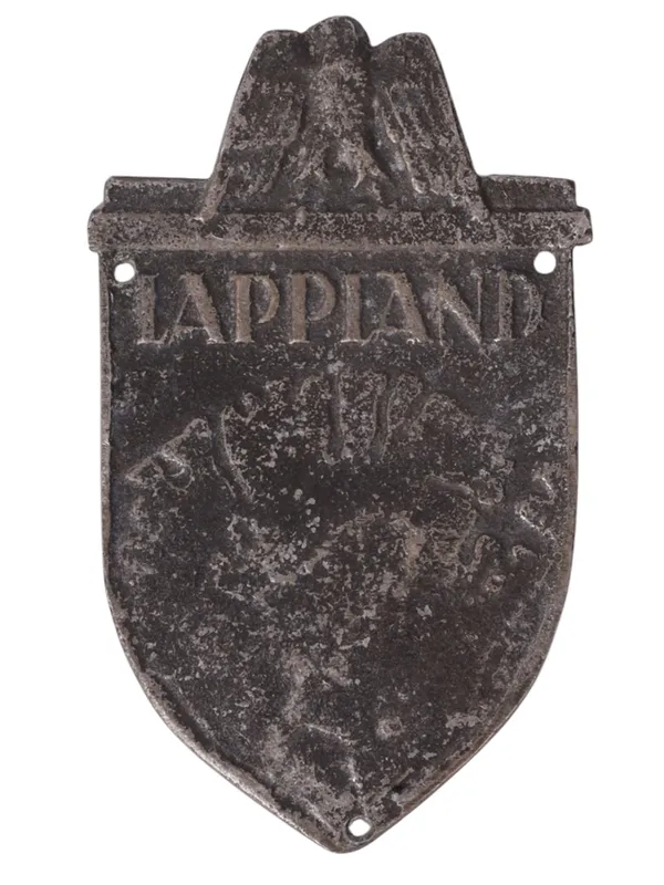 A WW2 GERMAN LAPPLAND CAMPAIGN SHIELD, 1945 from auction in New York, New York