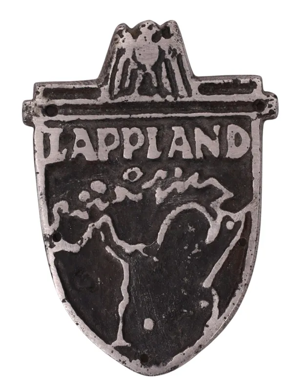 A GERMAN WWII LAPPLAND SHIELD, 1945 from auction in New York, New York