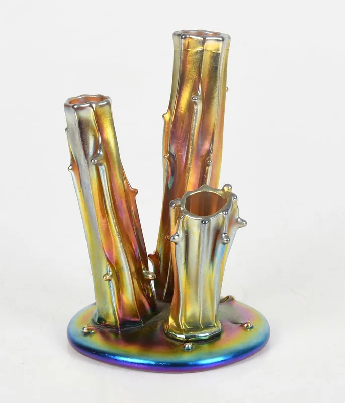 A Steuben 'Tree Trunk' Vase from auction in Pineville, Pennsylvania