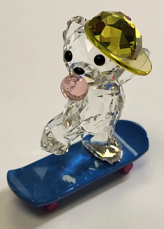 swarovski crystal kris bear skater bear from auction in wilmington , North Carolina