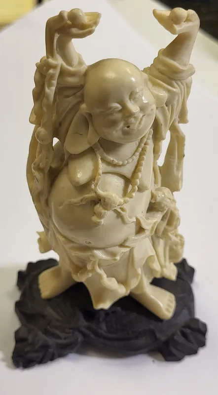 vtg happy Buddha hotei w/balls of wealth from auction in wilmington , North Carolina
