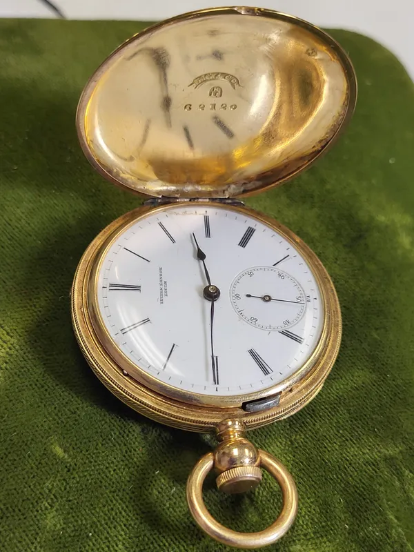 rare 18K gold pocket watch Lucien Sandoz! from auction in wilmington , North Carolina