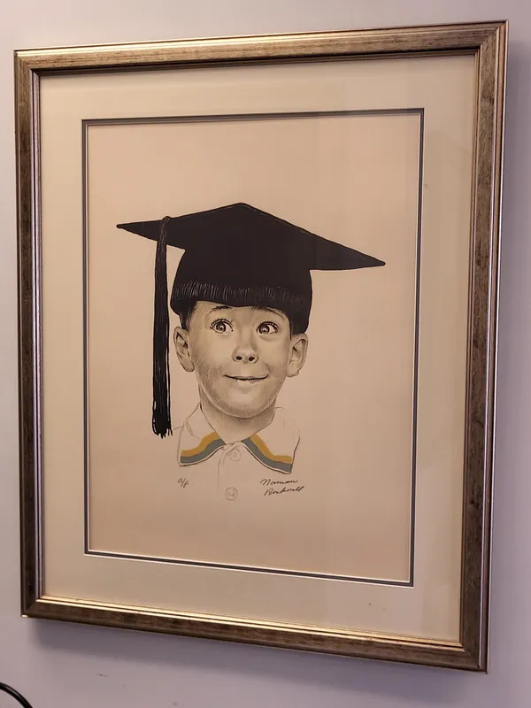 Norman Rockwell rare Artist Proof the big day from auction in wilmington , North Carolina