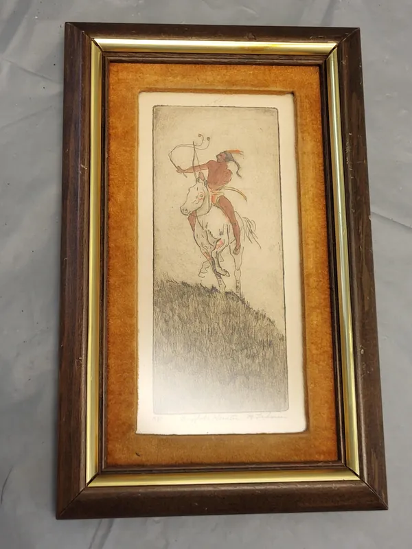 Mary Lehman artist proof Buffalo Hunter       from auction in wilmington , North Carolina