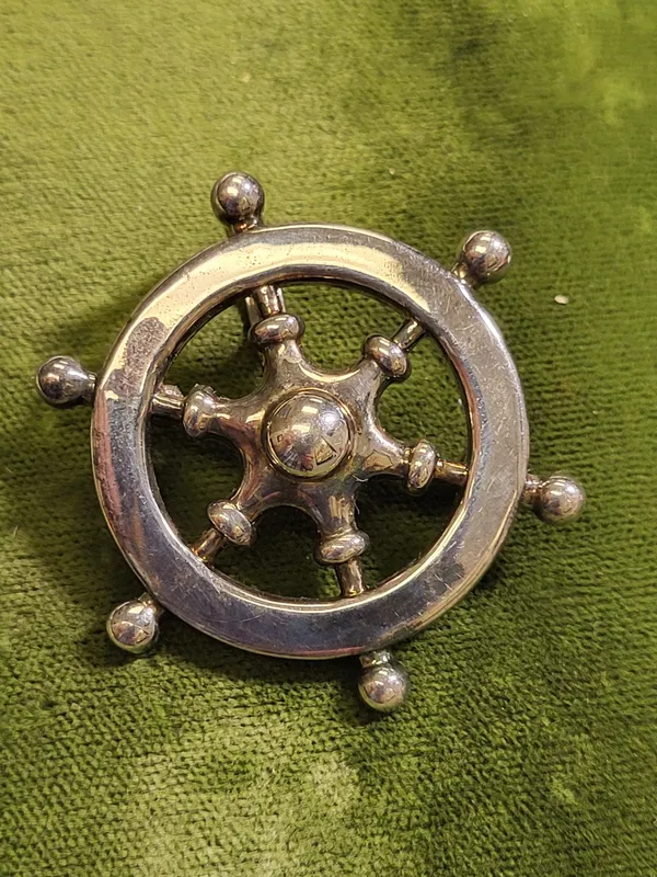 vtg ships well sailor brooch or pendant from auction in wilmington , North Carolina
