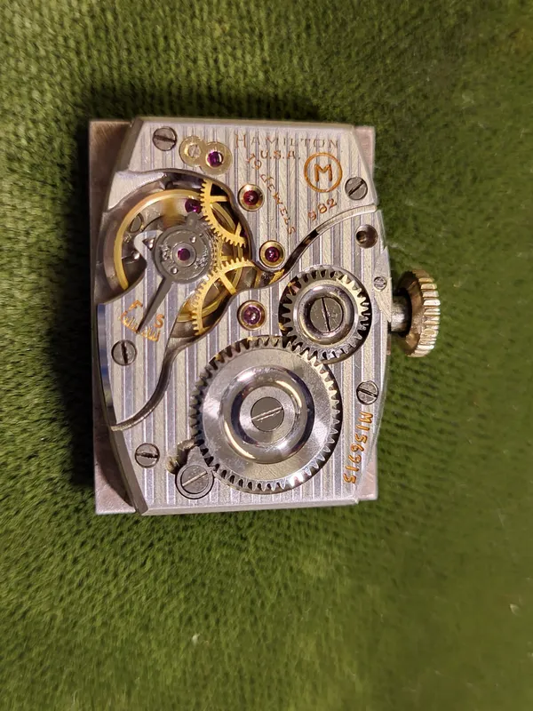 1955 Hamilton Brock 14K yellow gold watch working!  from auction in wilmington , North Carolina