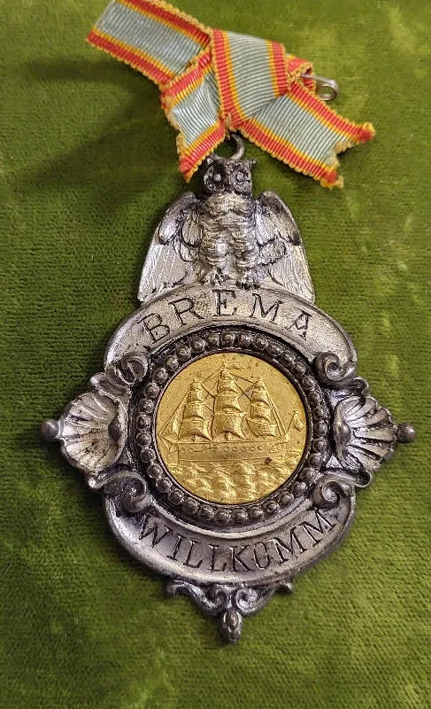 1900's Germany comm medal schlaraffia society from auction in wilmington , North Carolina
