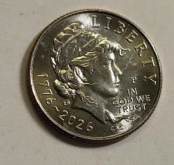 rare 2026 emerging liberty dime coin AU-BU? from auction in wilmington , North Carolina