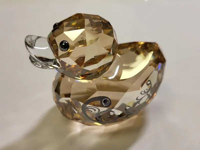 rare swarovski miss elegant happy duck crystal figurine from auction in wilmington , North Carolina