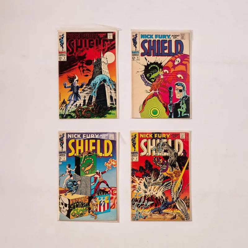 4 Marvel "Nick Fury, Agent of Shield" Comics from auction in Saint Paul, Minnesota