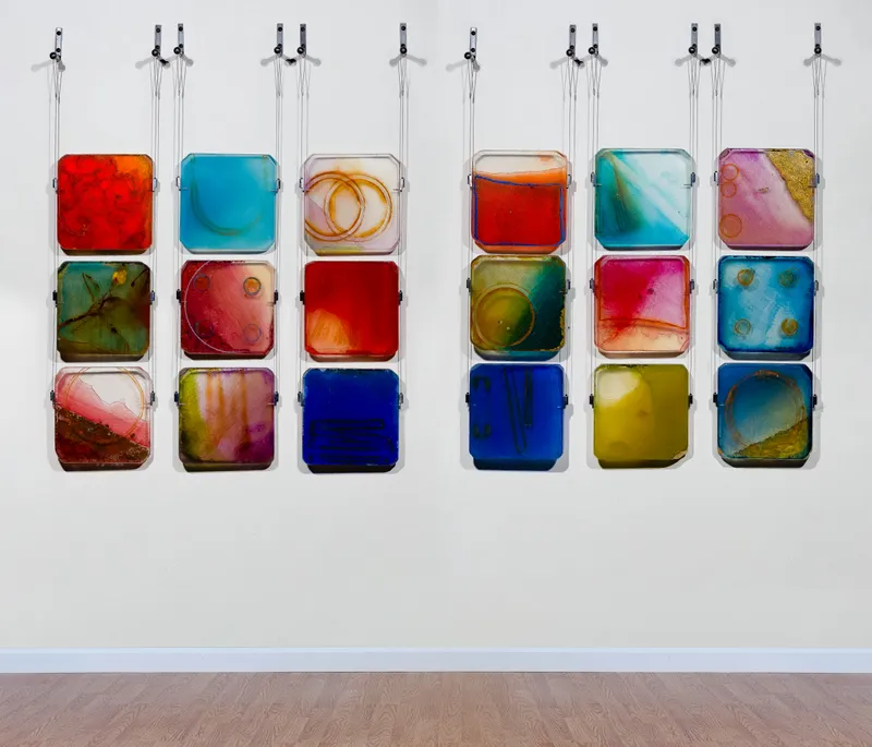 Carrie McGee (American, b.1954) Mixed Media Hanging Sculptures from auction in Addison, Illinois