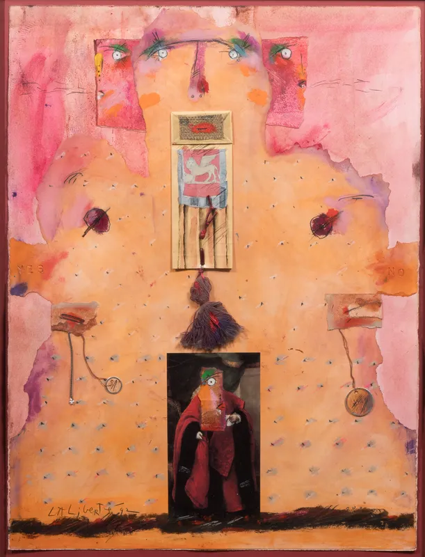 Norman Laliberte (American, 1925-2021) Mixed Media from auction in Addison, Illinois