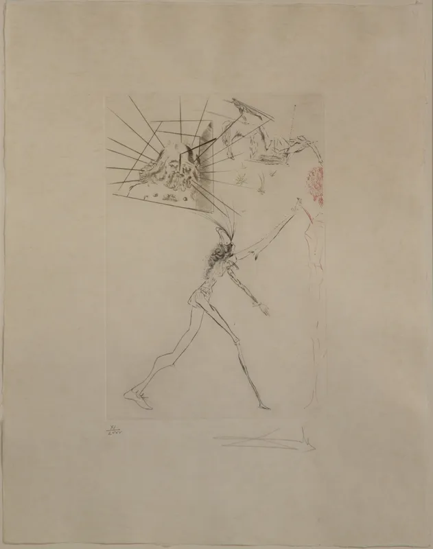 Salvador Dali (Spanish, 1904-1989) 'Les Trois Barons Felons' Color Etching and Drypoint from auction in Addison, Illinois