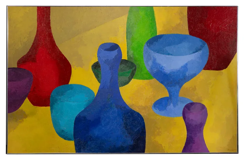 Patricia 'Diacca' Topp (American, 20th Century) Acrylic on Canvas from auction in Addison, Illinois