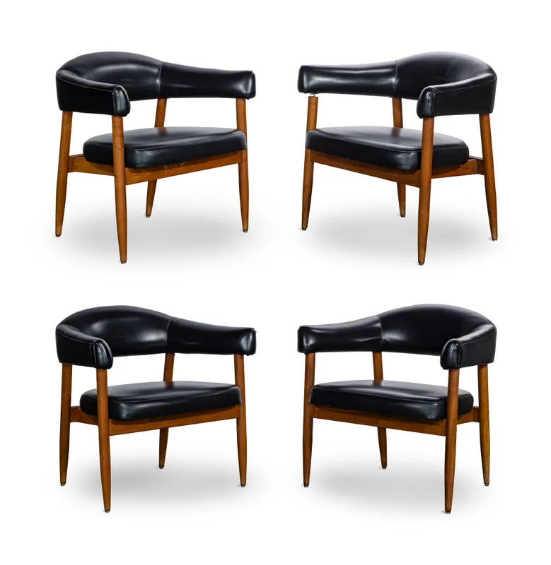 Mid-Century Modern Style Armchair Collection from auction in Addison, Illinois
