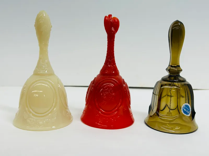 FENTON AND IMPERIAL GLASS BELLS, 1970S from auction in BETHESDA, Ohio