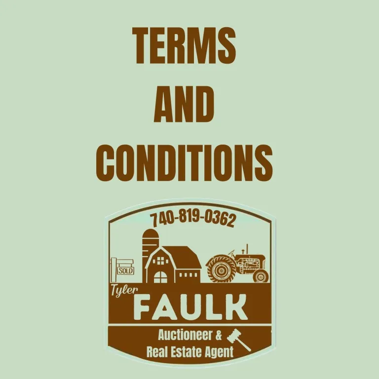TERMS & CONDITIONS from auction in BETHESDA, Ohio
