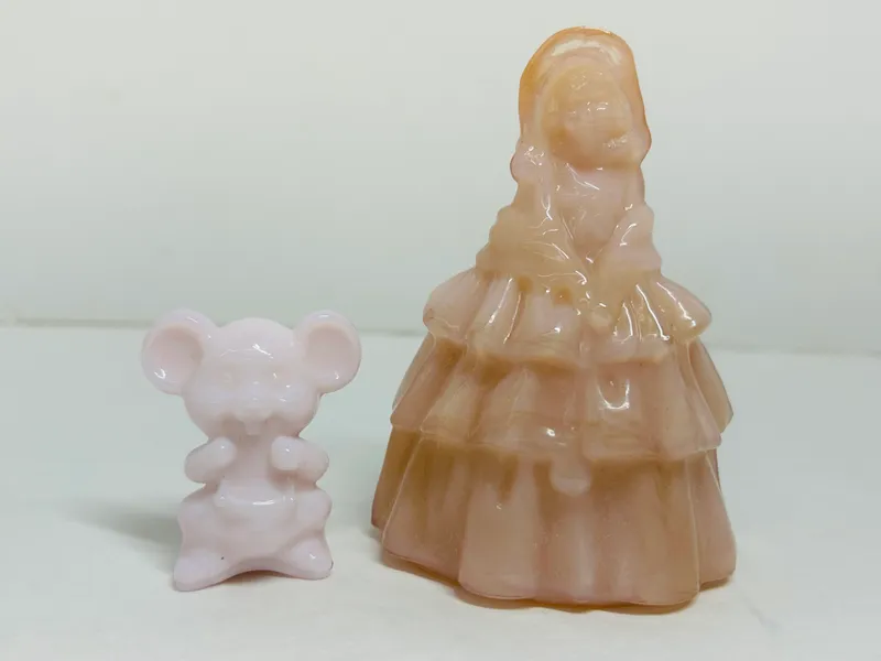 BOYD SLAG GLASS FIGURINES, C.1980 from auction in BETHESDA, Ohio