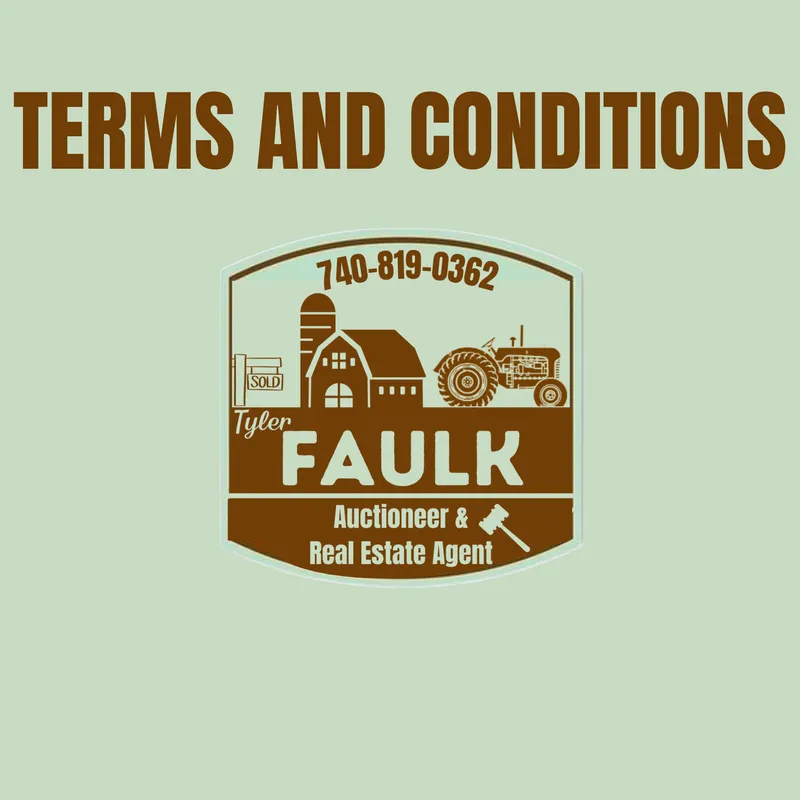 TERMS AND CONDITIONS from auction in BETHESDA, Ohio