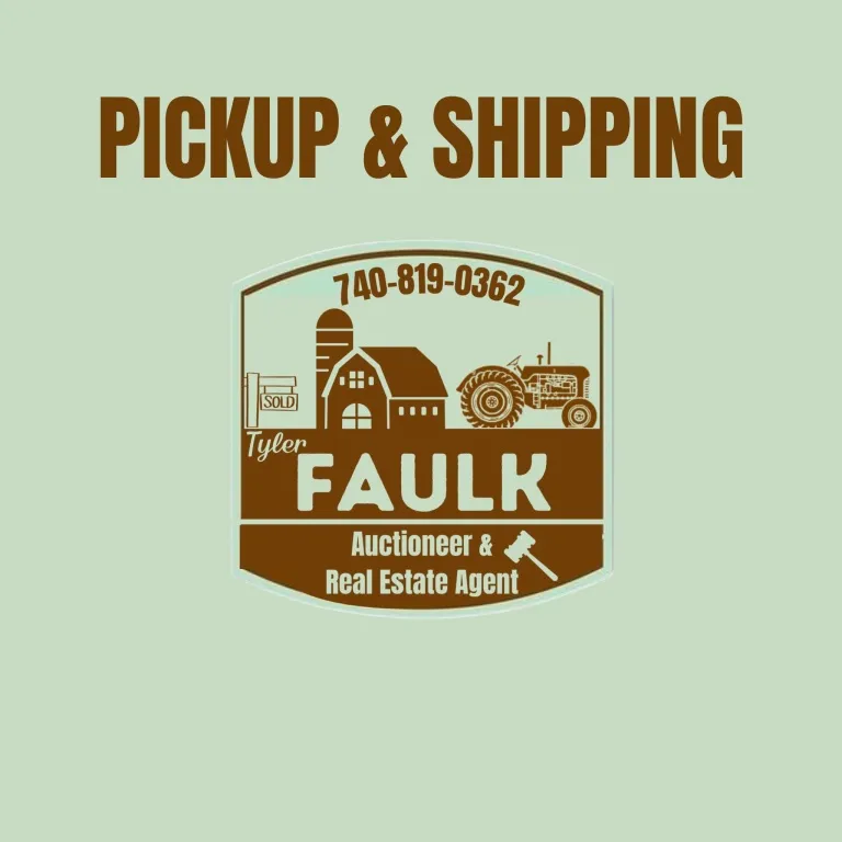 PICKUP AND SHIPPING from auction in BETHESDA, Ohio