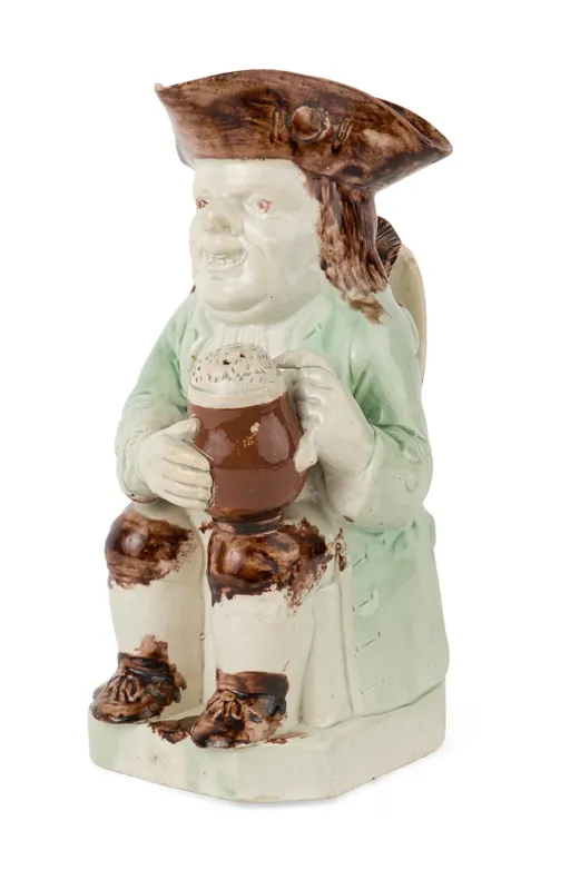 English Prattware / Pearlware Toby Jug from auction in Bloomfield, New Jersey