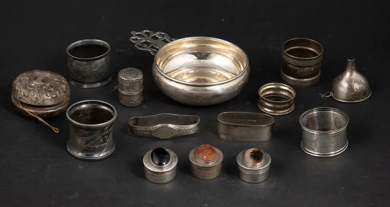 Vintage Gorham Sterling and Steel YoYo from auction in Bloomfield, New Jersey