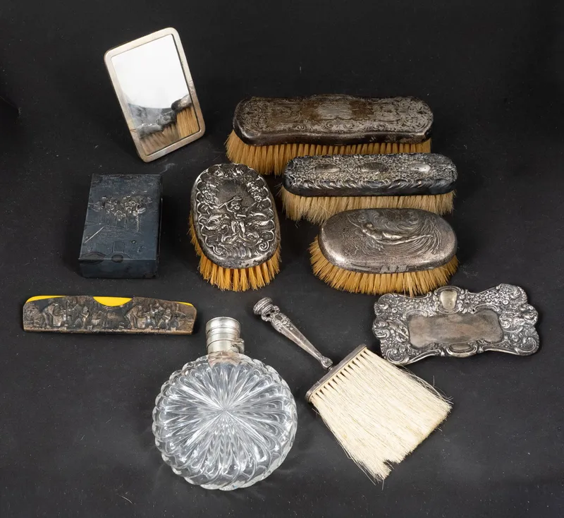 Sterling Silver Dresser Items from auction in Bloomfield, New Jersey