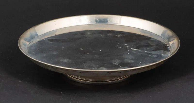 Tiffany Sterling Silver Cake Stand from auction in Bloomfield, New Jersey