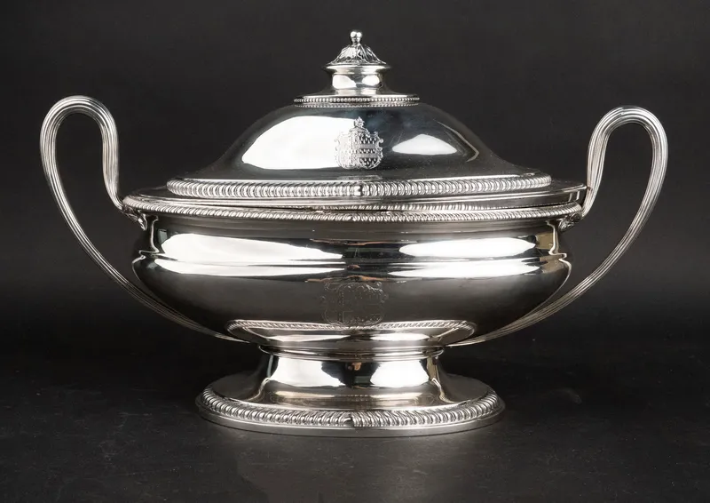 Georgian 18th C. Silver Covered Bowl from auction in Bloomfield, New Jersey