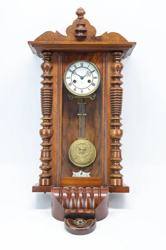 Gustav Becker Vienna Regulator Wall Clock from auction in Bloomfield, New Jersey